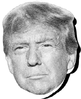 A headshot of Donald Trump